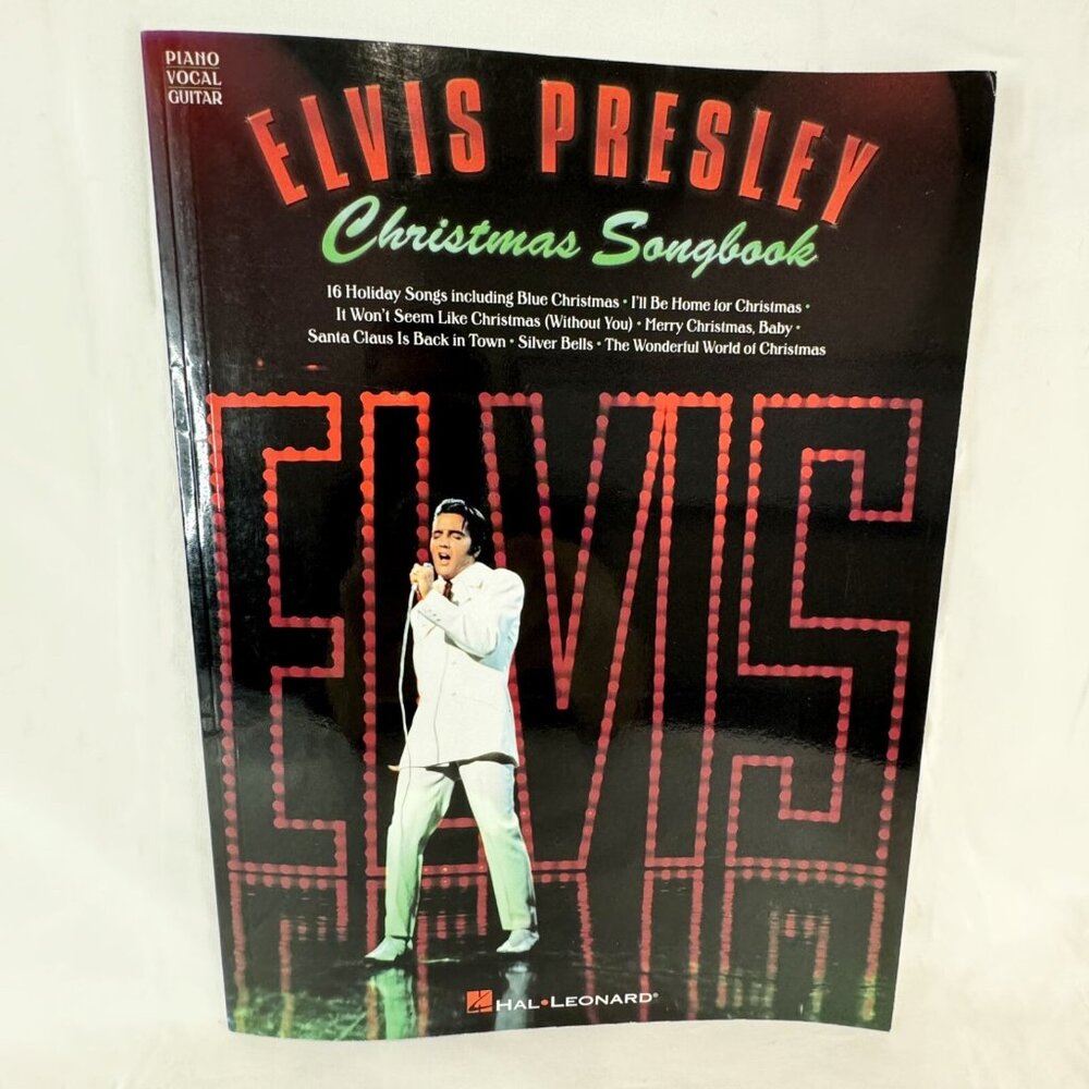 ELVIS PRESLEY CHRISTMAS SONGBOOK Piano Vocal Guitar Excellent Condition